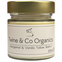 Twine Co Organics Bergamot Vanilla Tallow Balm 200ml