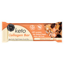 Youthful Living Keto Collagen Bar Salted Caramel 52 g