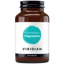 Viridian Hi-Potency Magnesium 300 mg with Vitamin B6 (25 mg) – Veg Capsules (120)