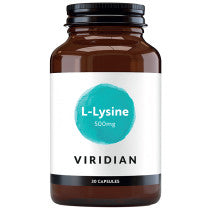 Viridian L-Lysine 500 mg – 30 Capsules