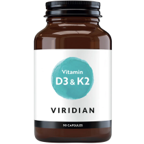 Viridian Vitamin D3 & K2 – 90 Capsules