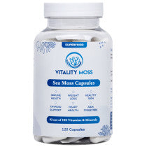 Vitality Moss Sea Moss Capsules – 120 Capsules
