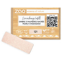 Zao Essence of Nature Refill Rectangle Eye Shadow Pearly Ivory 