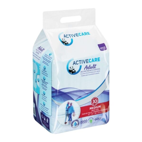 Active Care Adult Diapers Medium 10's