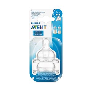 Avent Teat Silicone Medium 3m 2 Unit