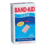 Bandaid Clear Strip 25's