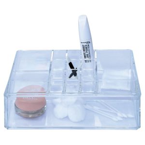 Cosmetic Organizer Plastic 11 Compart + 1 Drawer 23.3x9.4x11cm