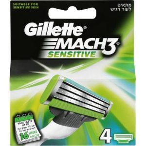 Gillette Blades Mach 3 Sensitive 4's