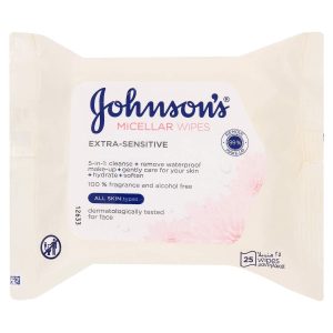Johnsons Daily Essentials Face Wipes 25's Fragrance Free