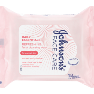 Johnsons Daily Essentials Face Wipes 25's Fresh Hydration