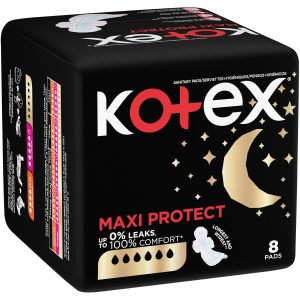 Kotex Overnight Maxi Pads All Nighter 8's