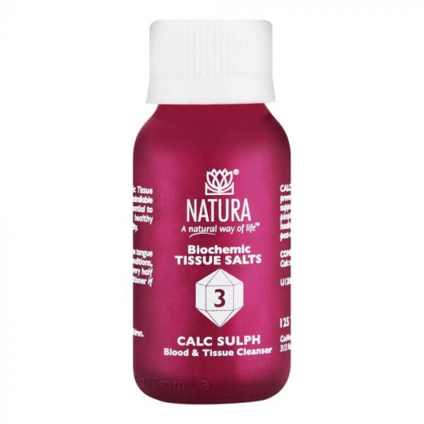 Natura Calc Sulph 3 Tissue Salts 125 Tabs