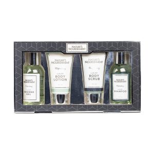 Natures Nourishment Bath Gift Set Men Black Pepper 4piece
