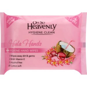 Oh So Heavenly Happpy Hands Hygiene Hand Wipes Hula Hands 25 Wipes
