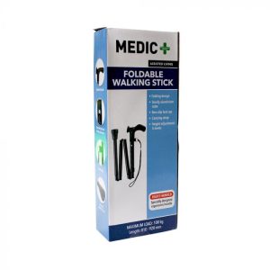 Walking Stick Foldable Handle Black (boxed)