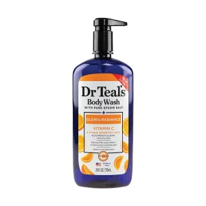 Dr Teals Body Wash With Pure Epsom Salt Vitamin C Glow And Radiance 710ml